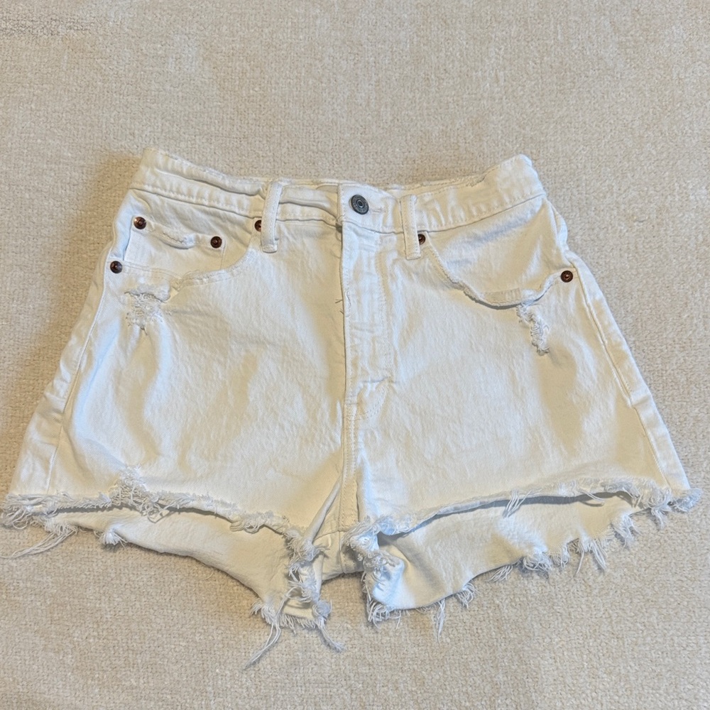 Abercrombie & Fitch Curve Love Mom Jean Shorts - 27